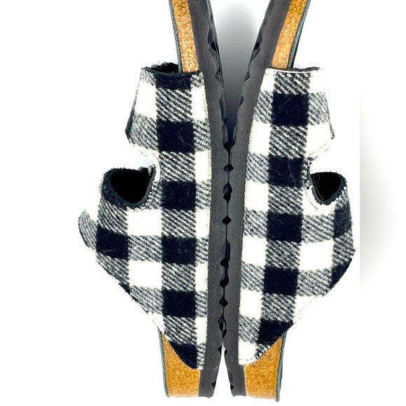RARE Birkenstock Black & White Check Arizona - Fall Plaid - Picture 8 of 9